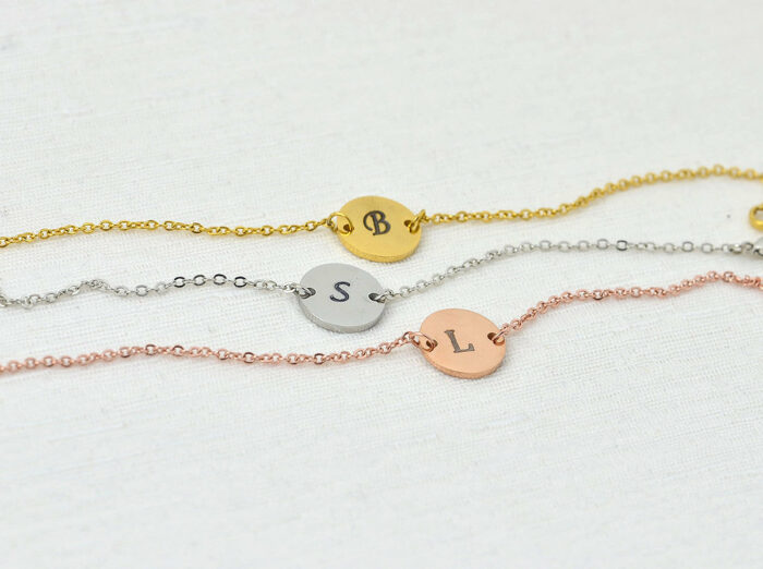 Customised Initial Engraved Bracelet