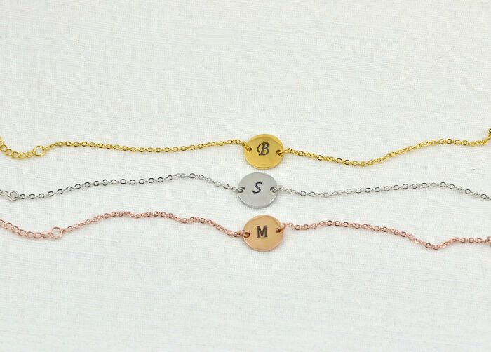 Custom Initial Engraved Bracelet