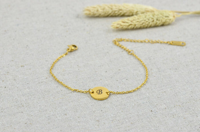 Custom Initial Engraved Bracelet