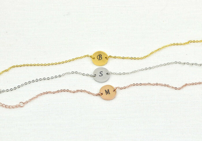 Custom Initial Engraved Bracelet