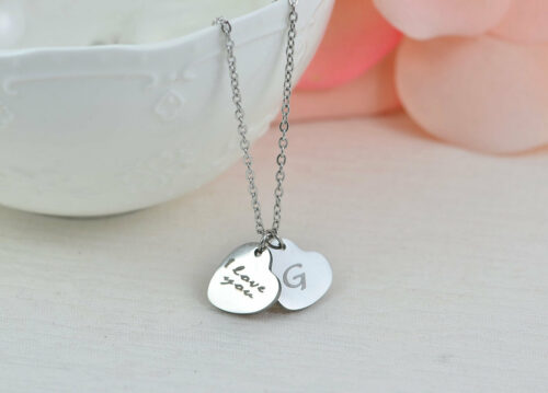 Personalised Heart Charms Necklace