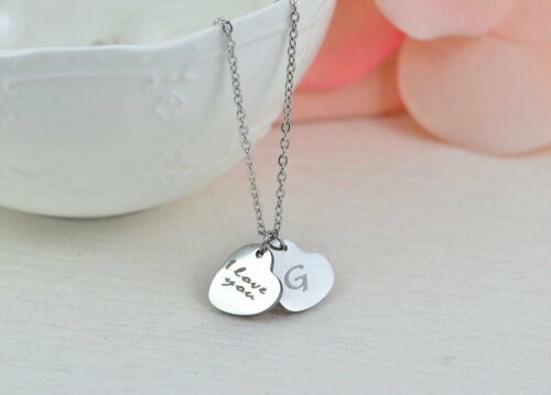Personalised Heart Charms Necklace