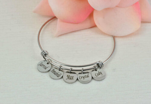 Personalised Engraved Name Bracelet