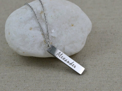 Personalised Rectangle Necklace