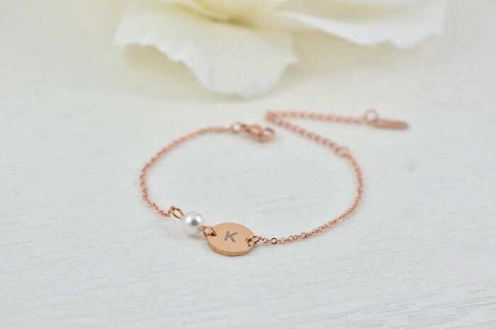 Rose Gold Pearl Bracelet