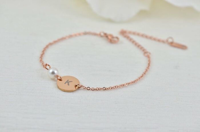 Rose Gold Pearl Bracelet