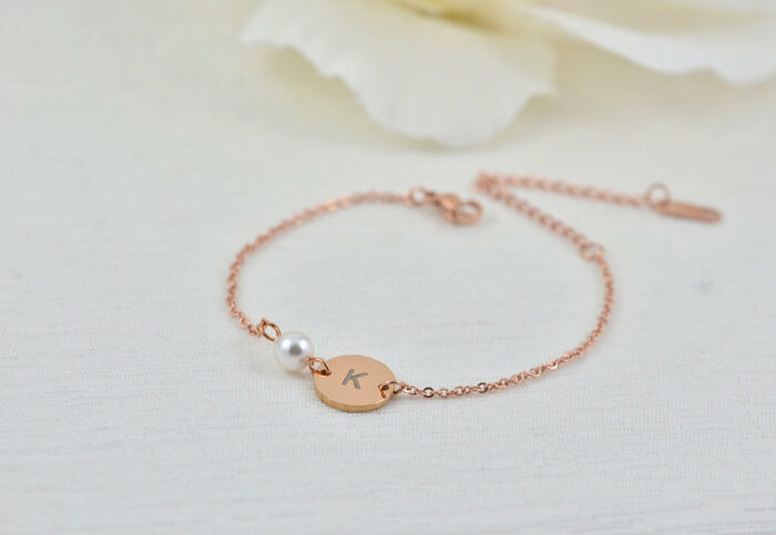 Rose Gold Pearl Bracelet