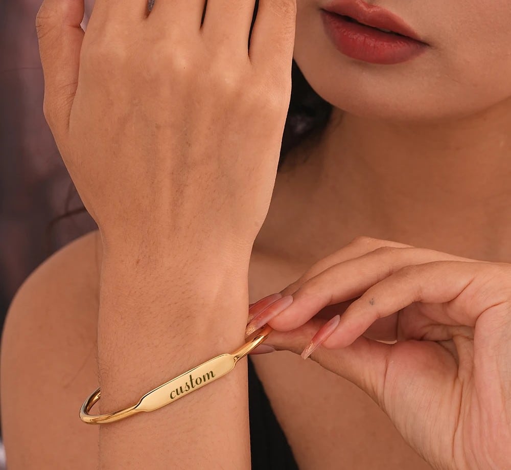 Personalized Named Steel Bracelet