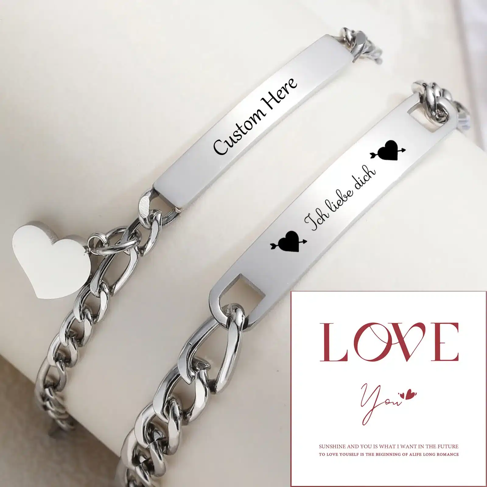 Customised Couples Bracelets