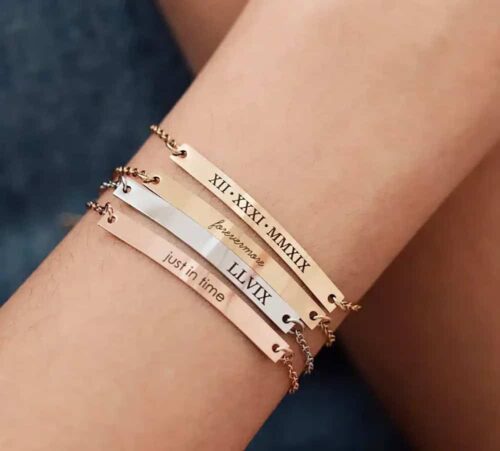 Custom Stainless Steel Engraved Bracelet