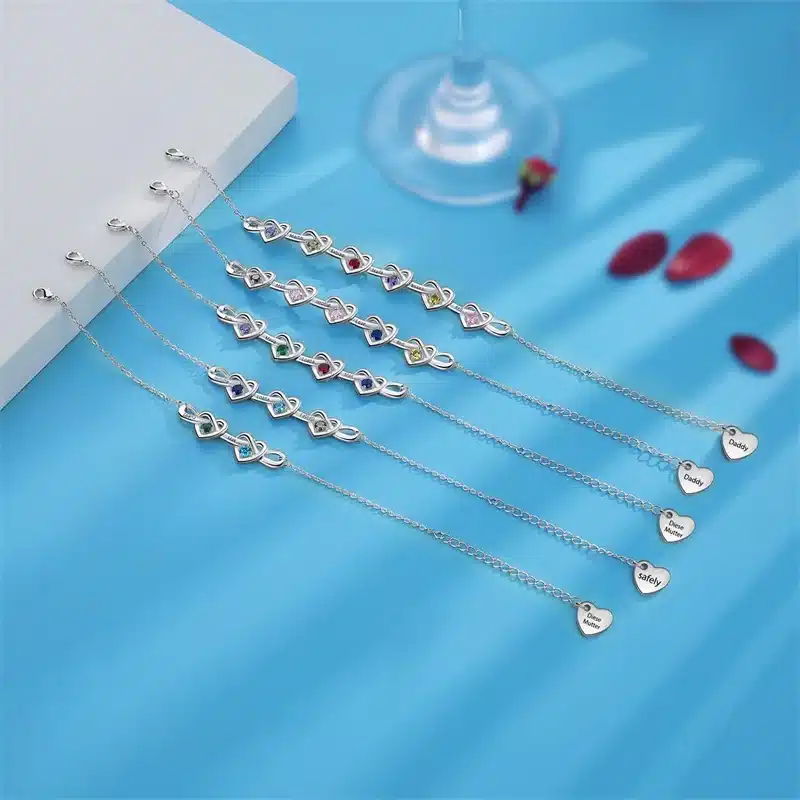 Personalised Birthstone Bracelet