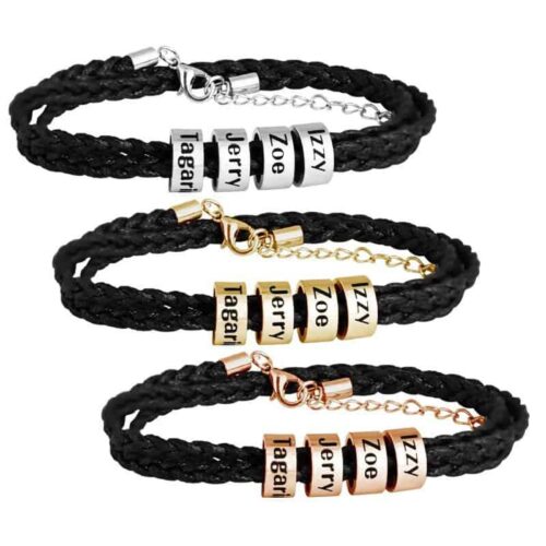 Personalised Family Names Braided Bracelets