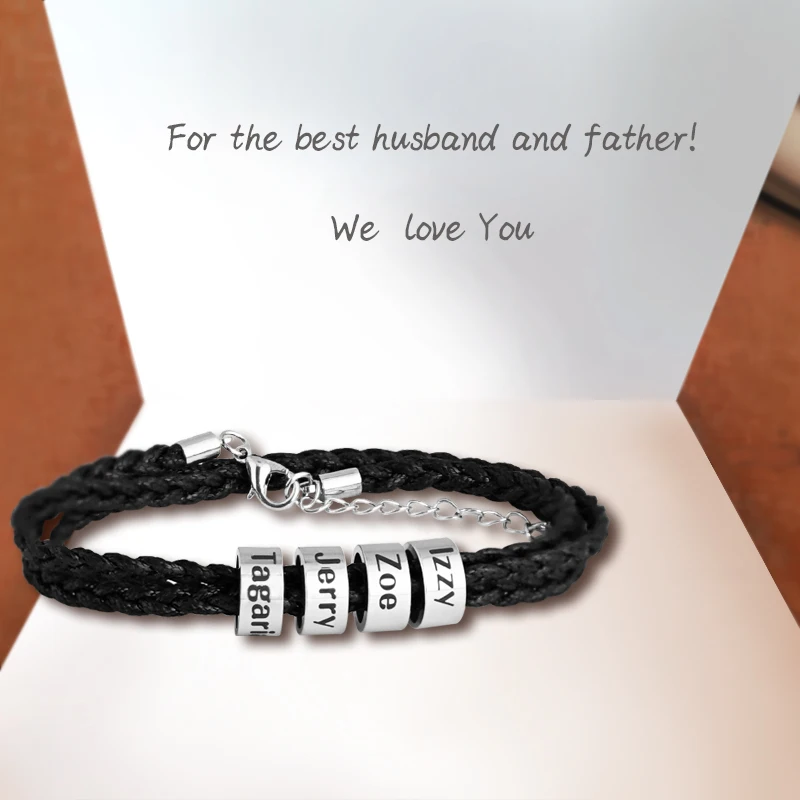 Personalised Family Names Braided Bracelets
