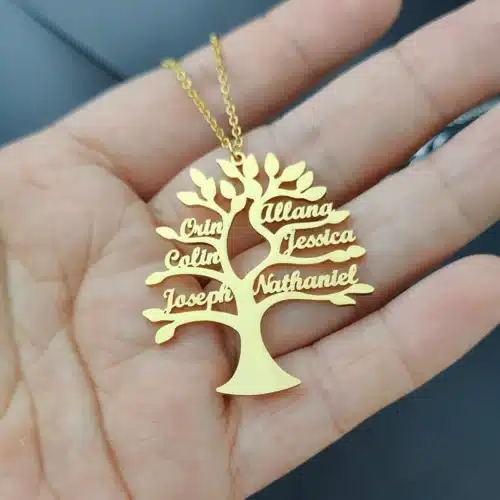 Customised Tree Of Life Name Necklace