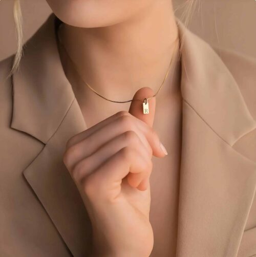 Womens Personalized Initial Necklace
