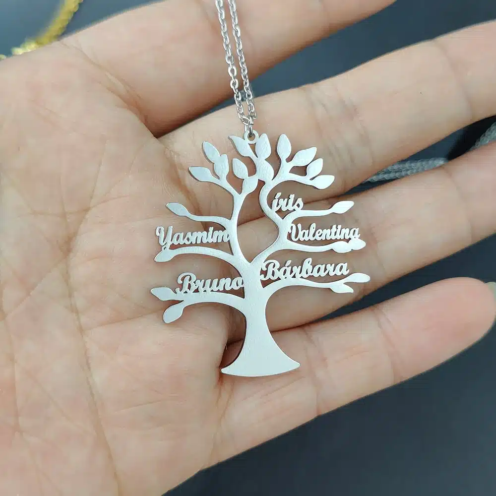 Customised Tree Of Life Name Necklace
