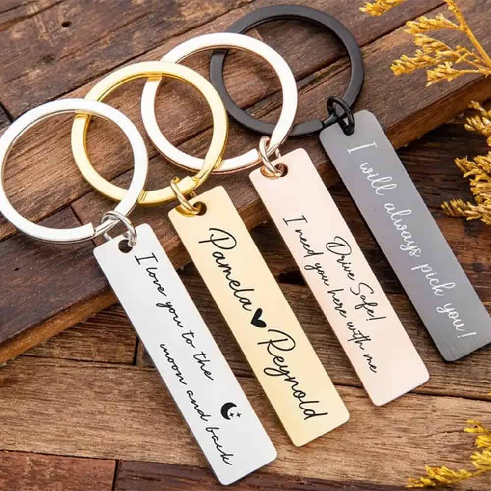 Engraved Stainless Steel Key Chain
