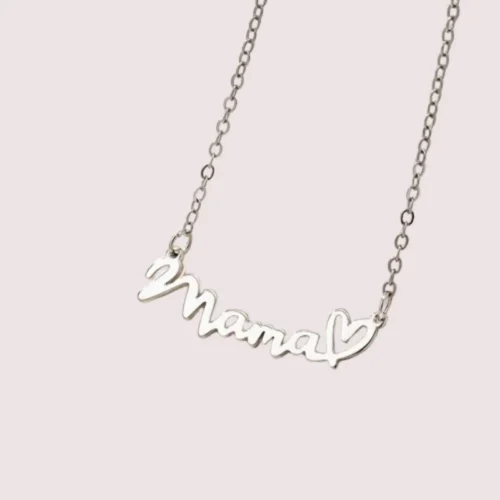 Mama Letter Pendant Necklace