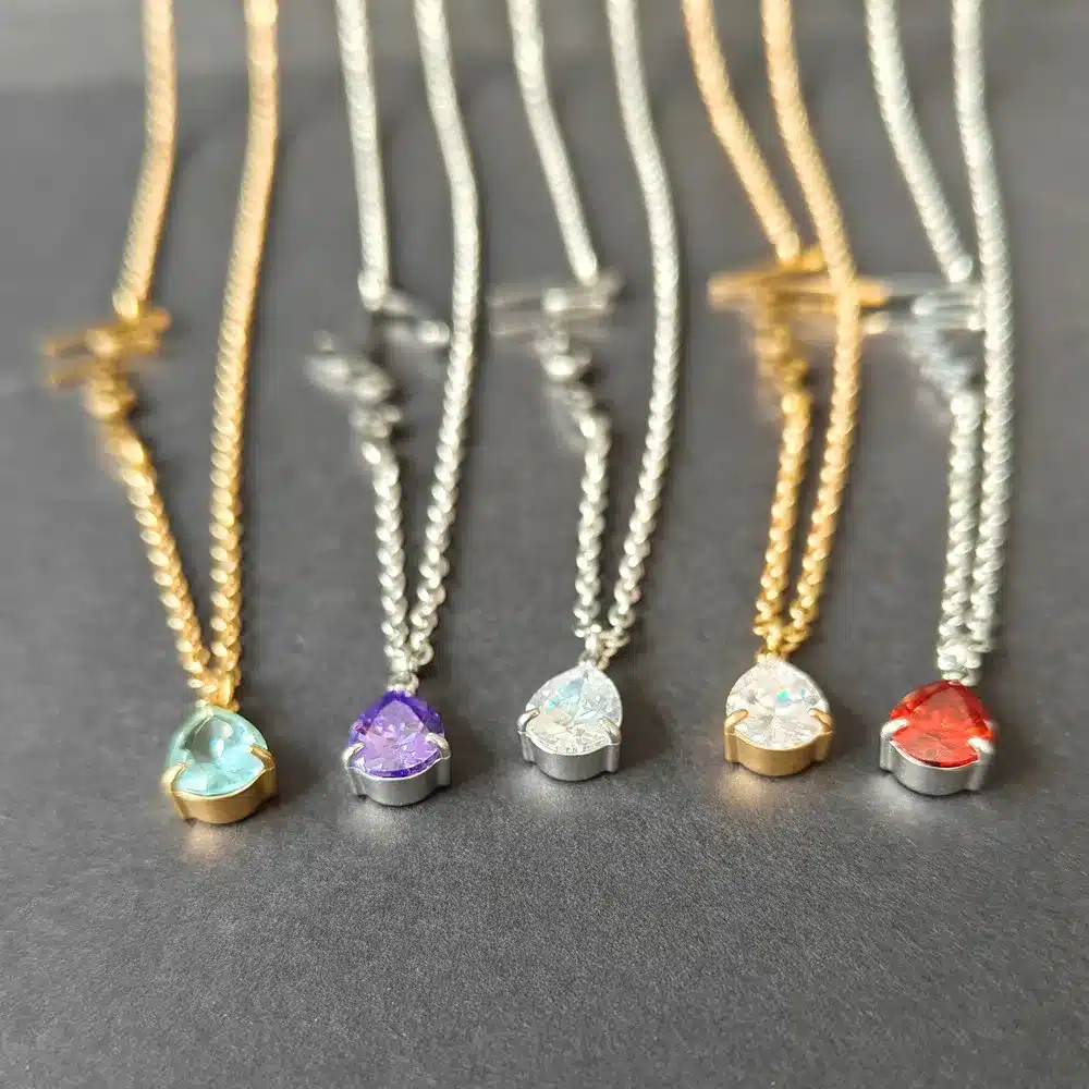 Customised Name Birthstone Necklace