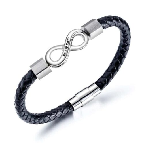 Engraved Infinity Matching Bracelets