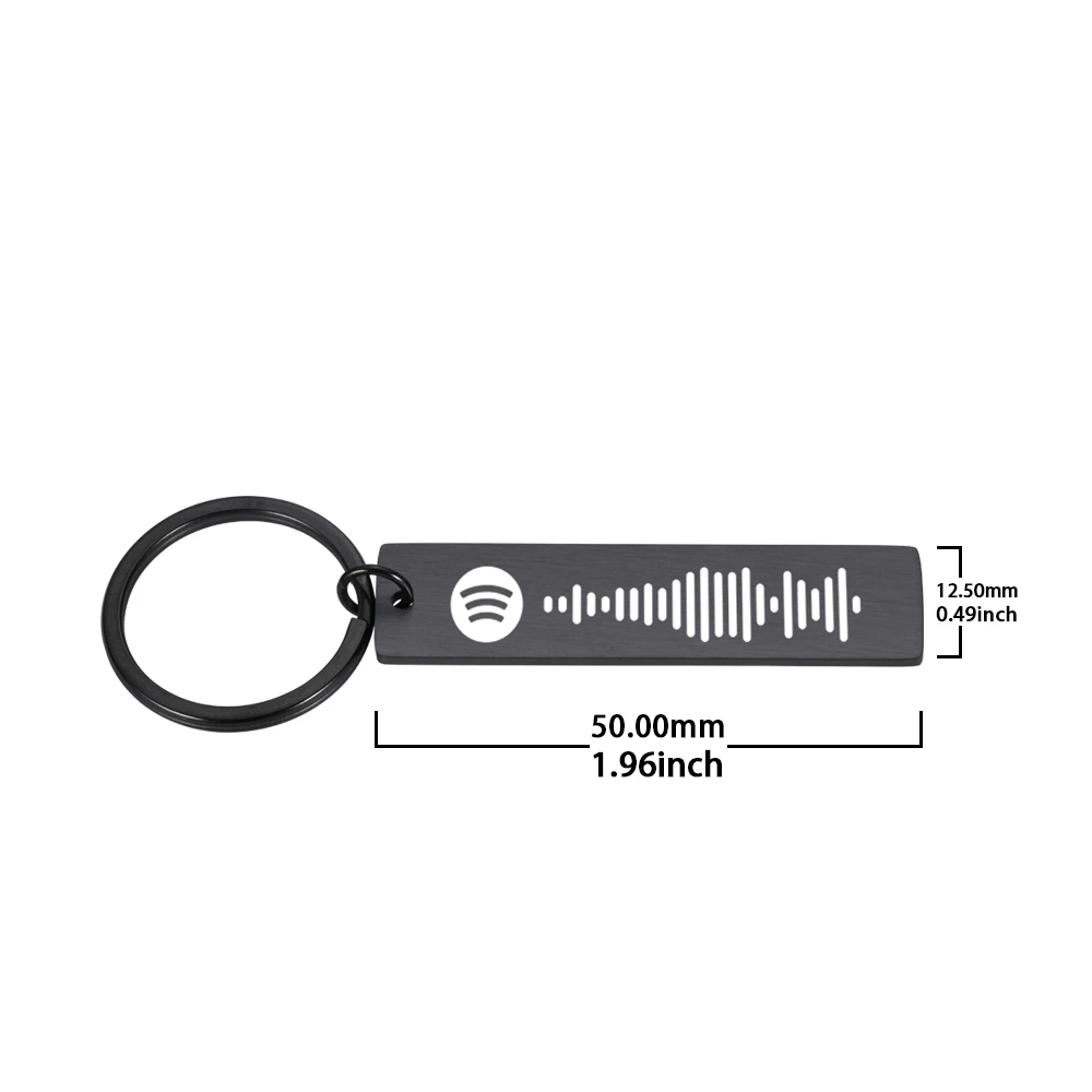 Engraved Stainless Steel Key Chain