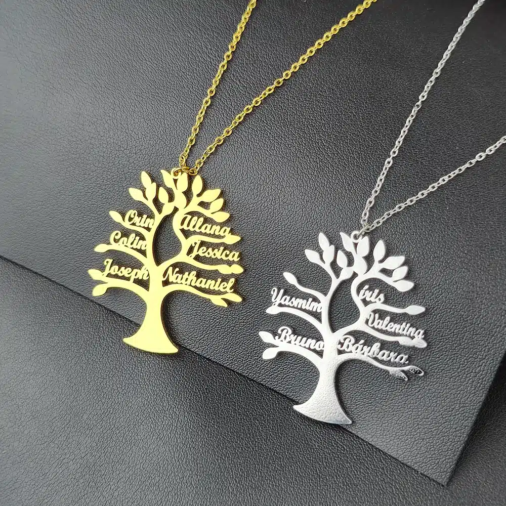 Customised Tree Of Life Name Necklace
